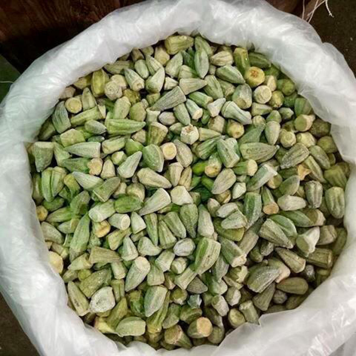 Frozen okra extra